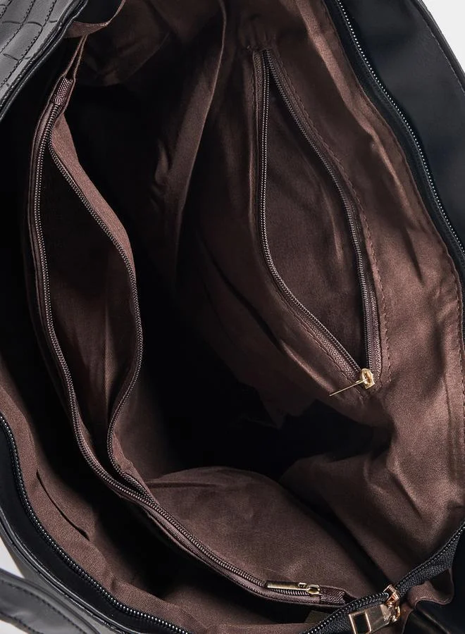 Styli Textured Shoulder Bag