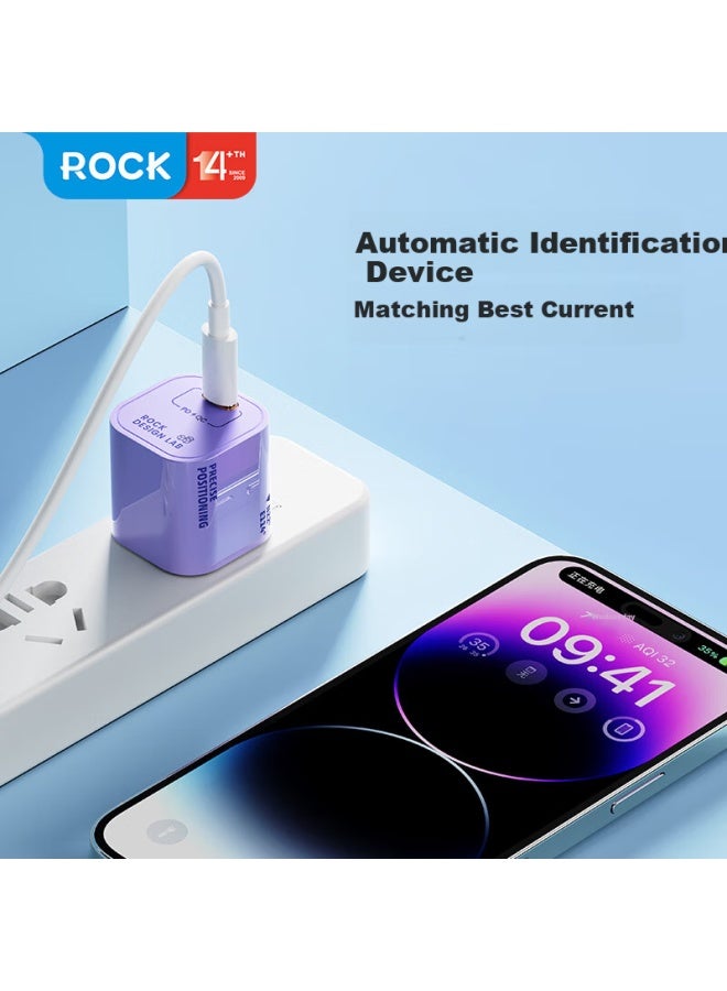 Rock Apple Type-c Pd33w Gan Charger For Iphone 16 Pro Max, Xiaomi, Huawei, Ipad - Image 5