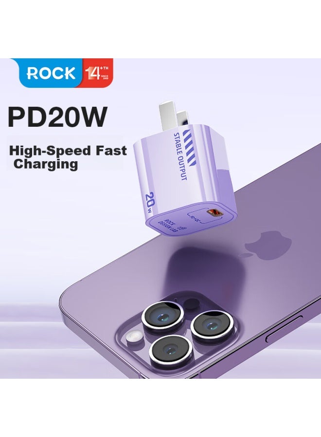 Rock Apple Type-c Pd33w Gan Charger For Iphone 16 Pro Max, Xiaomi, Huawei, Ipad - Image 2