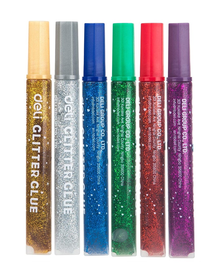 DELI GLITTER GLUE 12MLX6 ASST. EA71101 - Image 2