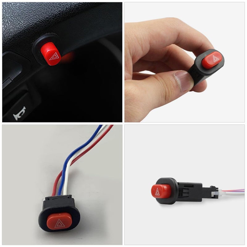 Double Flash Emergency Hazard Light Switch For Scooter Electric Motorcycle - Image 4
