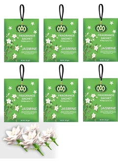 AROMIND Aromind Fragrance Sachets Set Of 6 Jasmine 2Ogm Each Fragrance Pouch Long Lasting Aroma Air Freshener For Wardrobe Clothes Home Car Bathroom Bags Drawer Cupboard Etc Multi Use Fragrance Sachet  - Image 1