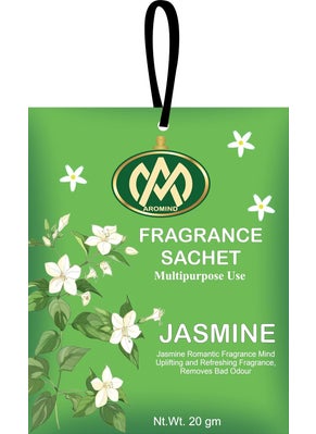 AROMIND Aromind Fragrance Sachets Set Of 6 Jasmine 2Ogm Each Fragrance Pouch Long Lasting Aroma Air Freshener For Wardrobe Clothes Home Car Bathroom Bags Drawer Cupboard Etc Multi Use Fragrance Sachet  - Image 4