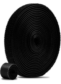 erorex Fastening Tape Cable Ties 2Cmx5M Reusable Fastening Nylon Tape Cable Straps Roll Double Sided Self Gripping Hook And Loop Straps Wire Ties Cords Management Cable Organizer Straps  - Image 1