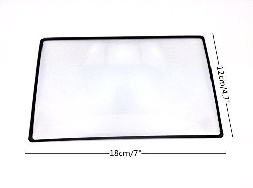 yueton 5pcs 3X Magnifying Lens Magnifier Fresnel Lens for Reading - Image 2