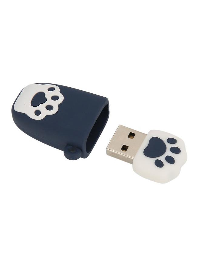 Thoraya Cat claw USB flash drive mini cute USB flash drive gift USB flash drive car USB flash drive creative cartoon USB flash drive dark blue 32G  - Image 4