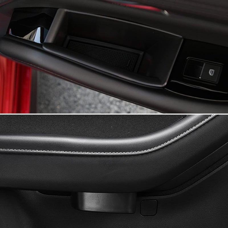 ANFOKAS Oil resistant 4pcs for Mazda 3 CX-30 2020 2021 2022 2023 2024 Accessories Car Interior Door Grab Handle Pocket Armrest Storage Organizer Box Phone Container Tray Insert Glove Pallet Cross-location transit friendly build - Image 4