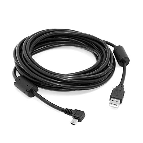 JSER Mini USB B Type 5pin Male Right Angled 90 Degree to USB 20 Male Data Cable with EMI Ferrite Core 5M - Image 3