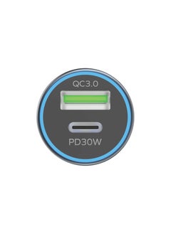 Momax MOMAX UC18E MoVe 30W Dual-Port Fast Car Charger – USB-C & USB-A, Compact & Durable, High-Speed Charging for iPhone, Samsung, iPad, and More – Grey  - Image 4