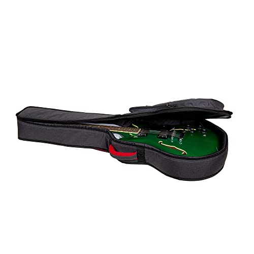 Crossrock 10mm Padded Guitar Backpack Case for 16" Archtop/Hollow Body/Jazz Electric Guitars - Lightweight Gig Bag Fits Gretsch Electromatic, Ibanez, Epiphone, Gibson ES Series (CRSG107SADG) - Image 4