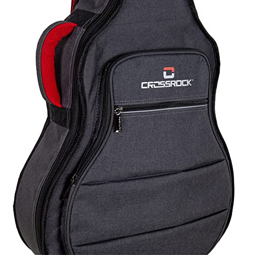 Crossrock 10mm Padded Guitar Backpack Case for 16" Archtop/Hollow Body/Jazz Electric Guitars - Lightweight Gig Bag Fits Gretsch Electromatic, Ibanez, Epiphone, Gibson ES Series (CRSG107SADG) - Image 5