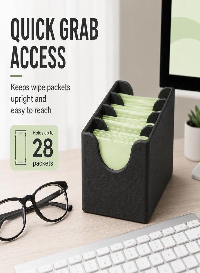 splash n color Lens Wipe Station Compatible with ZEISS - Holds 28 Pre-Moistened Wipes - Desktop Organizer for Cleaning Eyeglasses Camera Lenses - Image 2