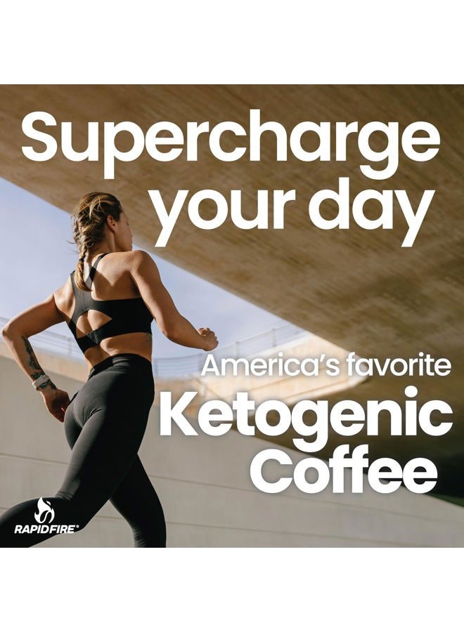 Rapid Fire Rapidfire Keto Coffee Instant Coffee Mix, Caramel Macchiato Flavor, 7.93 Ounce (255g), 15 Servings - Image 4