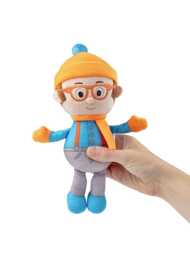 Jazwares Blippi 7" Christmas Blippi & Snowman Plush, 2-Pack Set - Officially Licensed - Quality Soft Stuffed Animal Figure Toy - Holiday Stocking Stuffer Gift For Toddlers, Kids, Boys & Girls - 12 Mo+  - Image 4