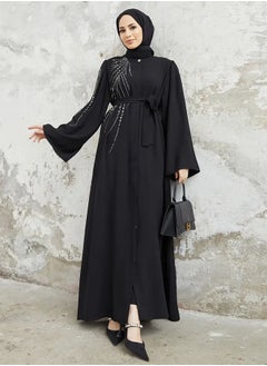 General Vestidos modestos con cinturones y pedrería de Ramadán, elegantes faldas largas holgadas, vestidos musulmanes, túnicas para las mujeres  - Image 1