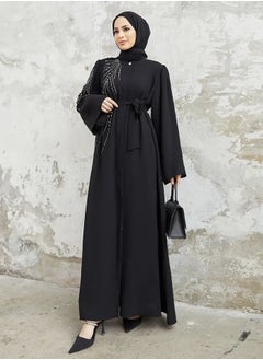 General Vestidos modestos con cinturones y pedrería de Ramadán, elegantes faldas largas holgadas, vestidos musulmanes, túnicas para las mujeres  - Image 2