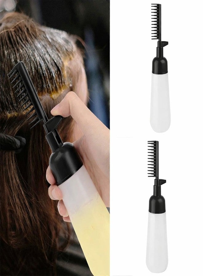 KRYLAR Comb Applicator Plastic Bottle for Hair Oil & Hair Color Dye- Coloring Styling Tool Bottle with Comb Nozzle Brush for Salon, Root Touch Up, Scalp Oil Applicator SCALP Treatment Bottle (Multi) - Image 4