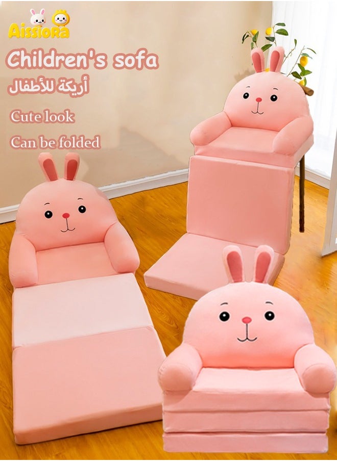 MIXDE Baby Toddler Chair Cartoon Folding Sofa,  Toddler Sofa 2 in 1 Folding Sofa Small Folding Sofa Removable and washable Princess Chair for Toddlers 1-3 Kids  - Image 1