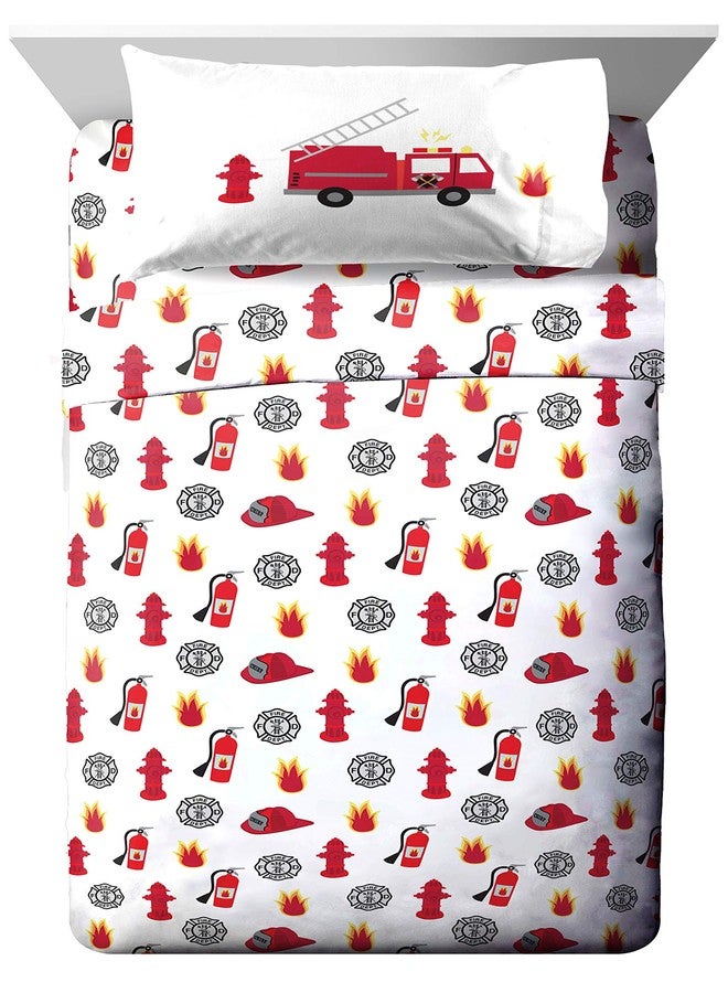 Jay Franco Trend Collector Go Fire Truck Go 5 Piece Twin Bed Set - Includes Comforter & Sheet Set - Super Soft Fade Resistant Microfiber Bedding - Image 3
