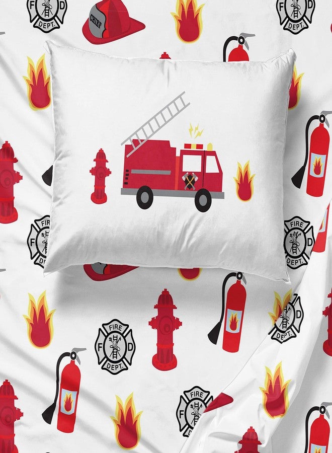 Jay Franco Trend Collector Go Fire Truck Go 5 Piece Twin Bed Set - Includes Comforter & Sheet Set - Super Soft Fade Resistant Microfiber Bedding - Image 5