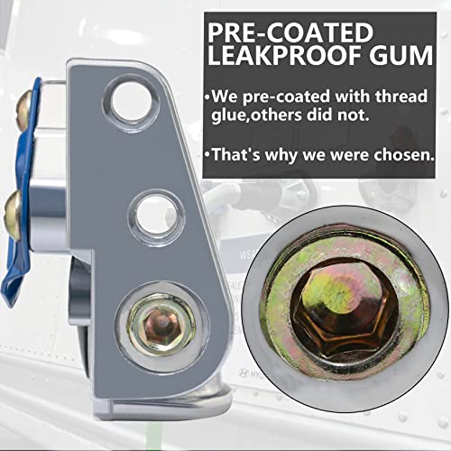 iBroPrat 37 Degree Angle Glad Hand with 2pcs Rubber Seals Emergency & Service Gladhands Handshake Kit Trailer Glad Hand Brake Air Hose Coupling Connector for Semi Truck Trailer Tractor RVs 1 Pair - Image 2