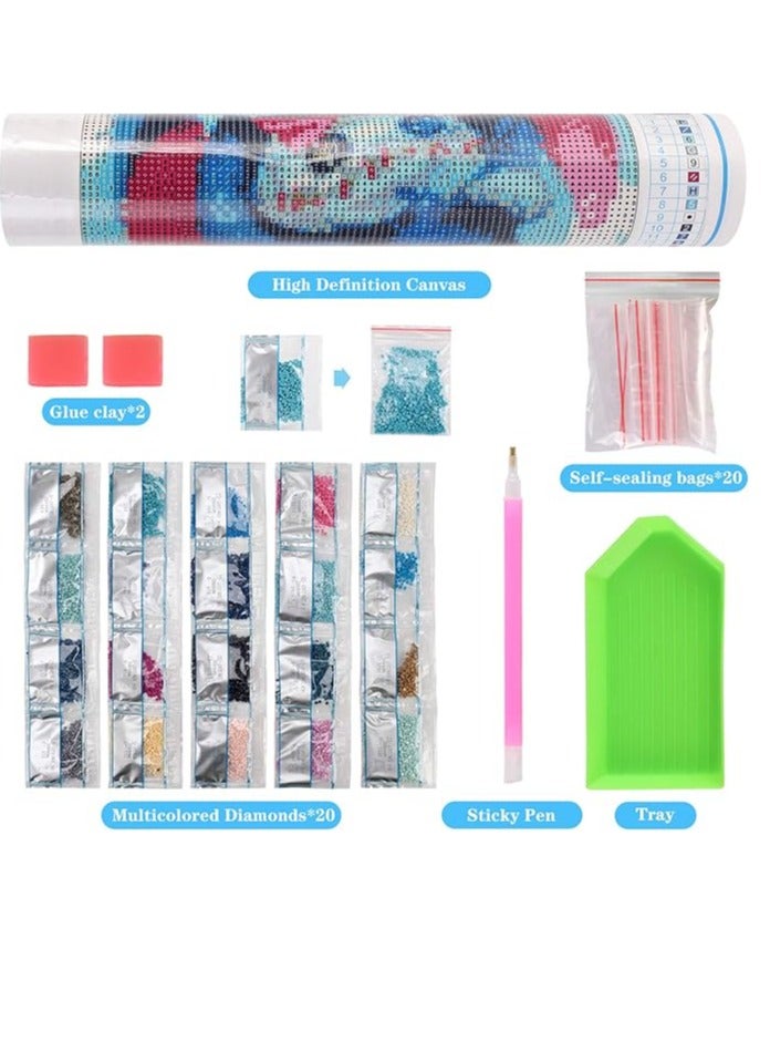 5D diamond painting set, round diamond art set for adults, DIY full diamond painting, suitable for home decoration, gifts - Image 2