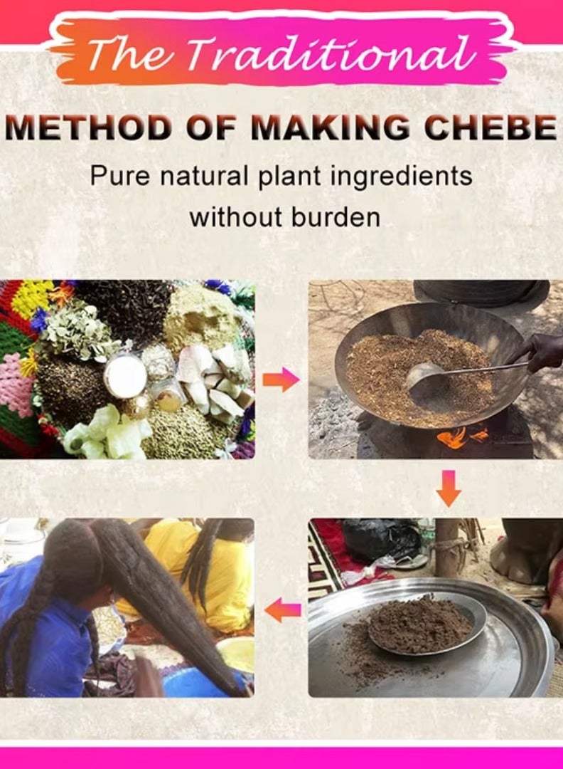 Sevich 100ml Chebe Hair Shampoo Thin Loss Hair Treatment Scalp Skin Refresh and Clean Hair Chebe Shampoo for Hair Regrowth Naturals Chebe Shampoo with African Chebe Essence Powder - Image 5