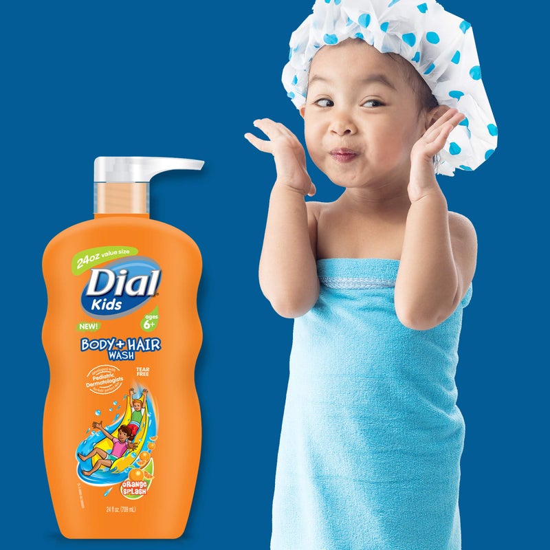 Dial Kids Body + Hair Wash, Orange Splash, 24 Ounce - Image 3