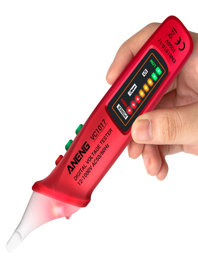 ANENG ANENG VC1017 AC Voltage Detector Circuit Tester Pen-type Voltage Tester NCV Electrical Pen Tester Line Detection Smart Test Pen for Electrical Technician - Image 5