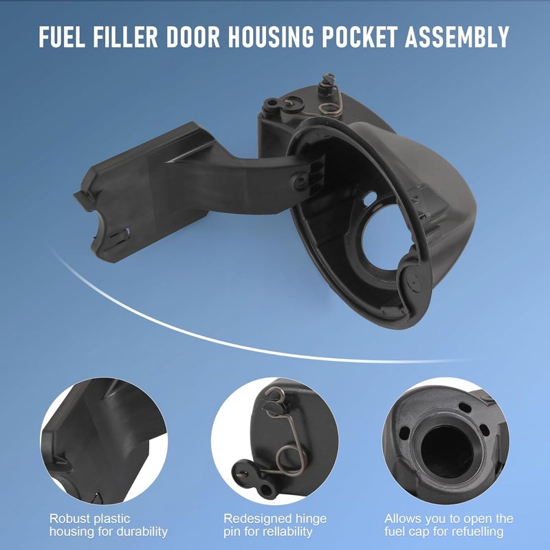 JDMSPEED Fuel Filler Door Housing Pocket Assembly for Ford F-150 and Lincoln Mark LT - Image 4