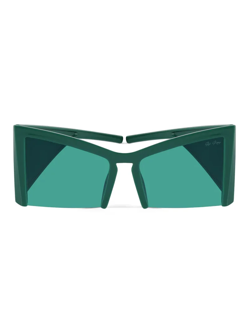 Woggles Red Pappy Stellara Green Cateye Sunglasses