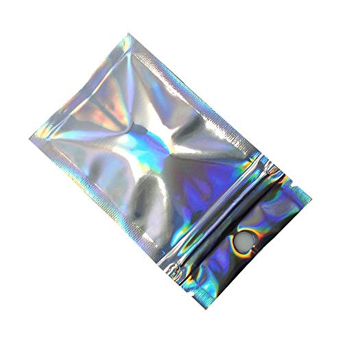 PABCK 200 Pcs Clear Mylar Bag 2.3x3.9 inch (Inside Size 1.9x2.5 inch) Resealable Foil Pouch Heat Seal Bags with Hang Hole for Zip Food Storage Lock Bag Reclosable Airtight Zipper Lock Packaging - Image 5