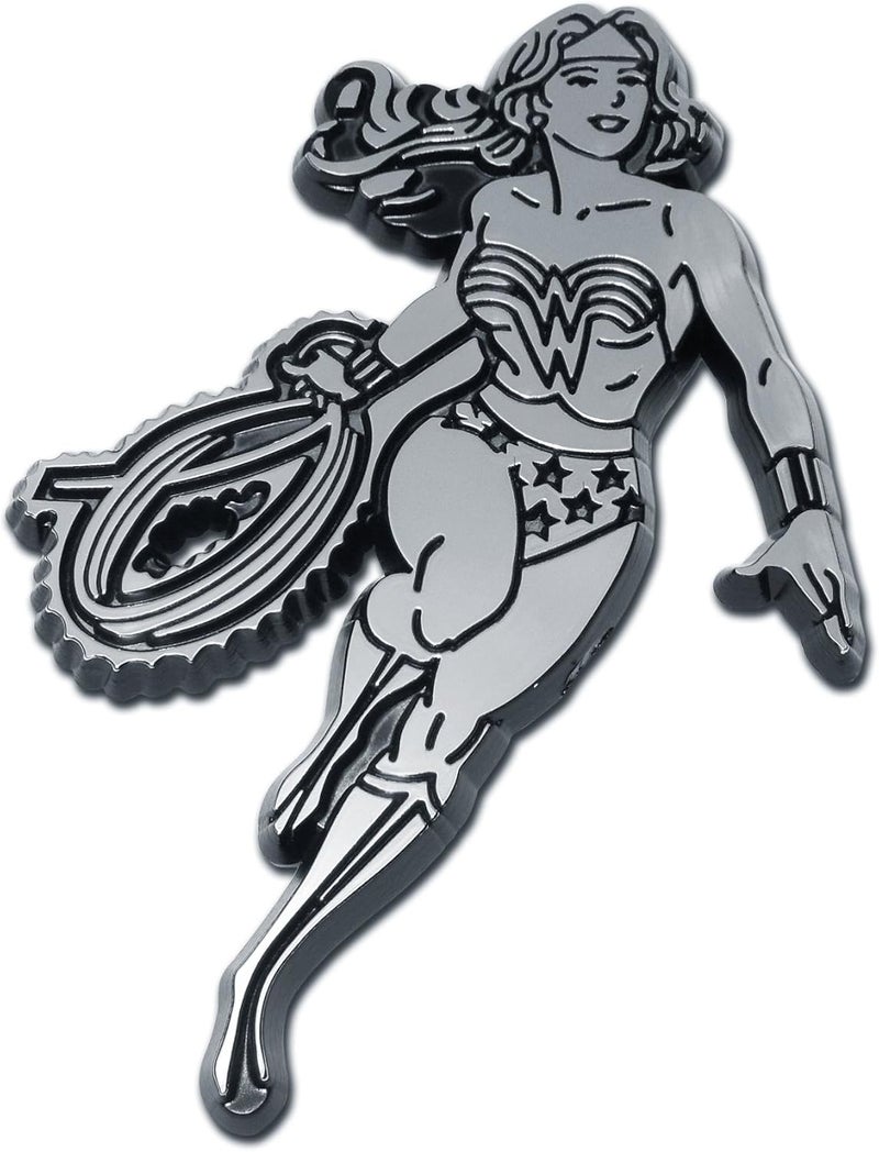 Elektroplate Vintage Wonder Woman Chrome Auto Emblem - Image 1