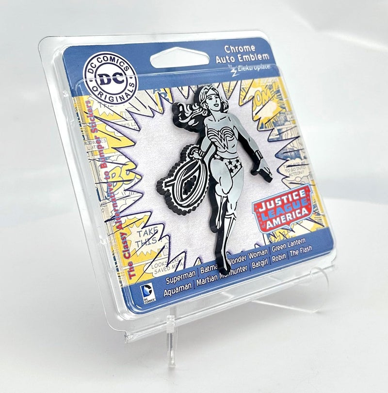 Elektroplate Vintage Wonder Woman Chrome Auto Emblem - Image 5