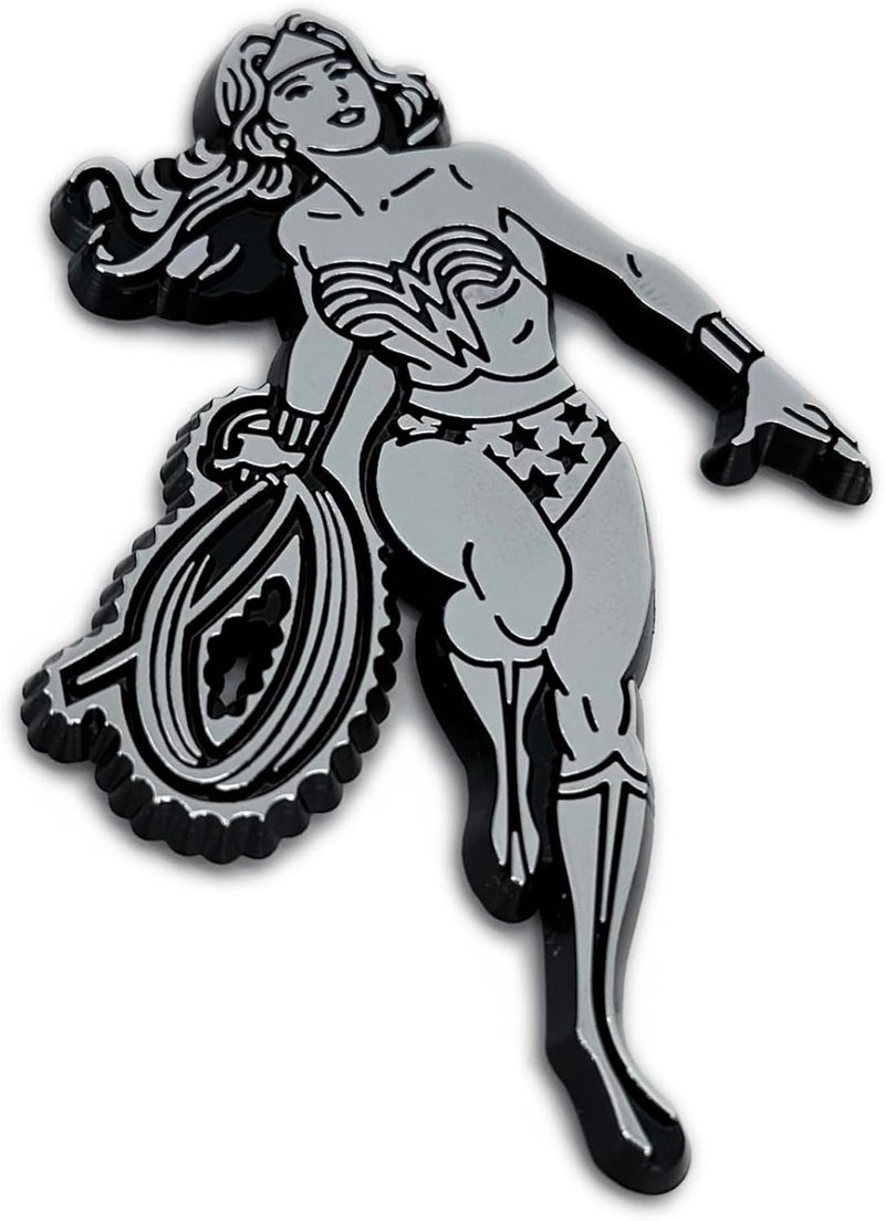 Elektroplate Vintage Wonder Woman Chrome Auto Emblem - Image 4