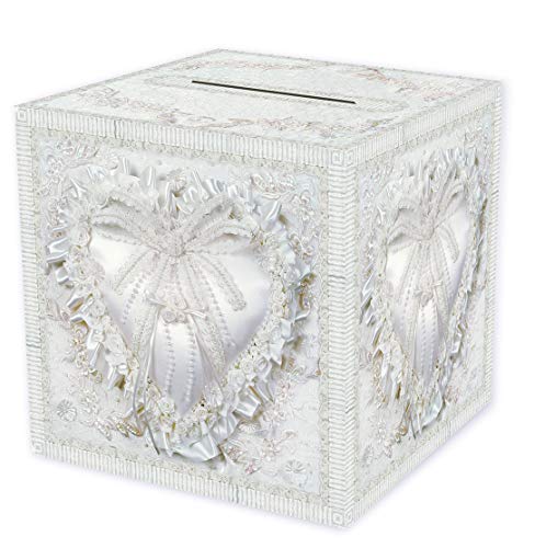 Beistle Durable Paper Card Box Wedding Party Supplies Anniversary Decorations 12 x 12 White