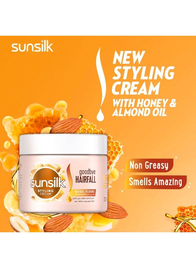 SUNSILK Hair Cream, For Hair Fall & Damaged Hair With Honey & Natural Almond Oil, Non Greasy, 275 ML - Image 3