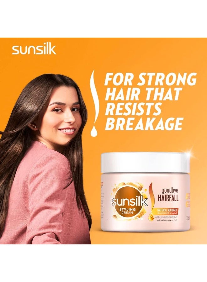 SUNSILK Hair Cream, For Hair Fall & Damaged Hair With Honey & Natural Almond Oil, Non Greasy, 275 ML - Image 5