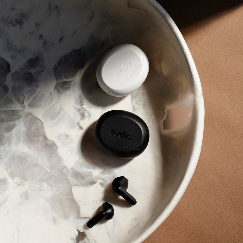 Sudio A3 All-Day Wireless Earbuds â€“ 25H Playtime, Bluetooth Earphones 5.4, Sweat & Splashproof, Balanced Sound, Clear Calls with Enhanced Mics, USB-C Charging, Made from Recycled Plastics (Black) - Image 5