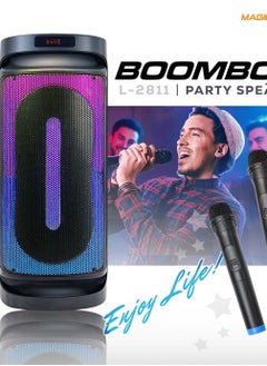 Magic Star Boombox Party Karaoke Speaker L-2811 with 2 Wireless Microphones - pzsku/Z777C3F79847628B0A4A3Z/45/1741327557/64fb1cca-7c65-4741-b62b-6b5ca4ef5b89