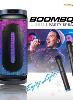 Magic Star Boombox Party Karaoke Speaker L-2811 with 2 Wireless Microphones - pzsku/Z777C3F79847628B0A4A3Z/45/1741327597/e5d7bc06-c535-4e60-ba3b-5ea0afe1ec4f