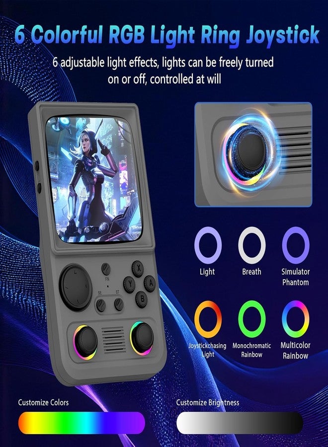 AQHH R36TMAX Retro Handheld Game Console, Portable Retro Gaming Console with 4.0” CRT-Inspired Screen, 4000mAh Arcade Classics, Supports Multiple Emulators, WiFi Network Battling, 64GB (Gray) - Image 5