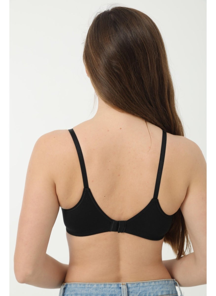 Arma Yıldız Arma Star 3 Piece Nursing Bra Cotton White - Black - Gray  - Image 5