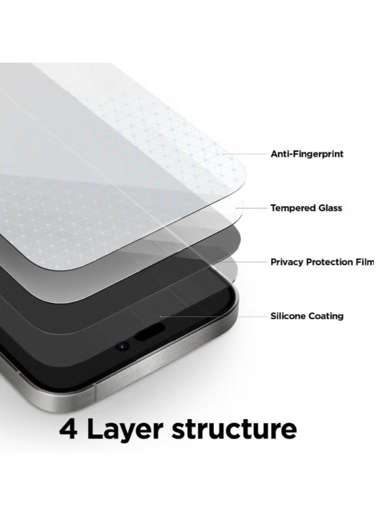 Original Matte Privacy Screen Protector for iPhone 13 Pro - Tempered Glass, Anti-Glare,Ultra-Thin, Scratch-Resistant - Image 3