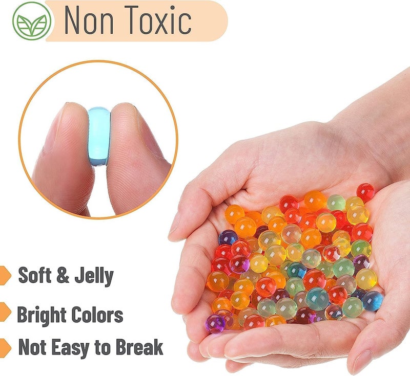 D Care World DCW Water Beads Multicolor 100 Grams for vase Filler Orbies Decorations Gel Balls Pearls Jelly Water Bullets Beads Made for Eco Friendly NonToxic Water Based Balls - Image 3