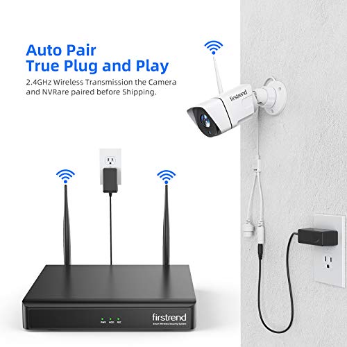 firstrend 1080P Wireless Security Camera System, Firstrend 8CH Wireless NVR System with 8 pcs 1080P HD Security Camera and 3TB Hard Drive Pre-Installed, CCTV P2P for Indoor Outdoor for Home - Image 4