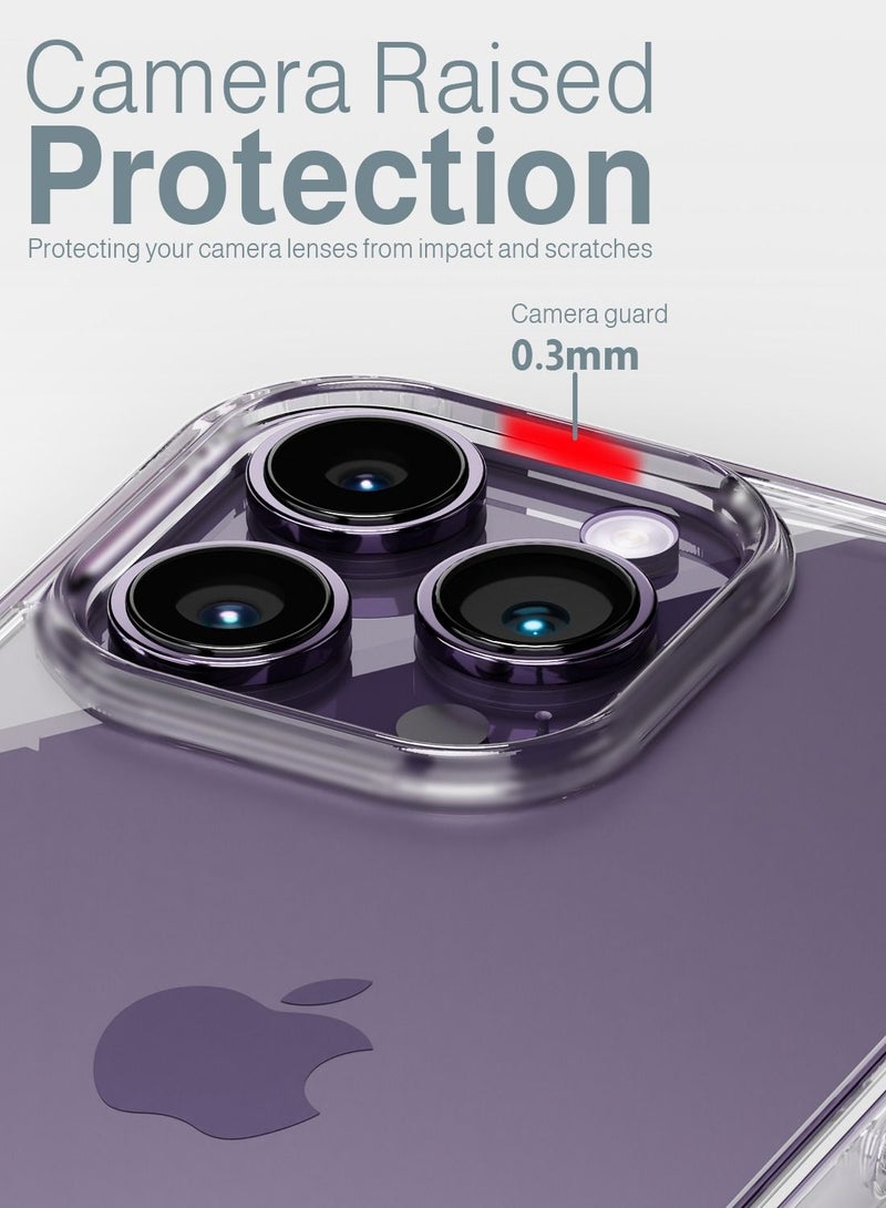 Moxedo Lite Crystal-Clear Protective Case with 9H Tempered Glass Screen Protector Compatible for iPhone 14 Pro Max - Image 2