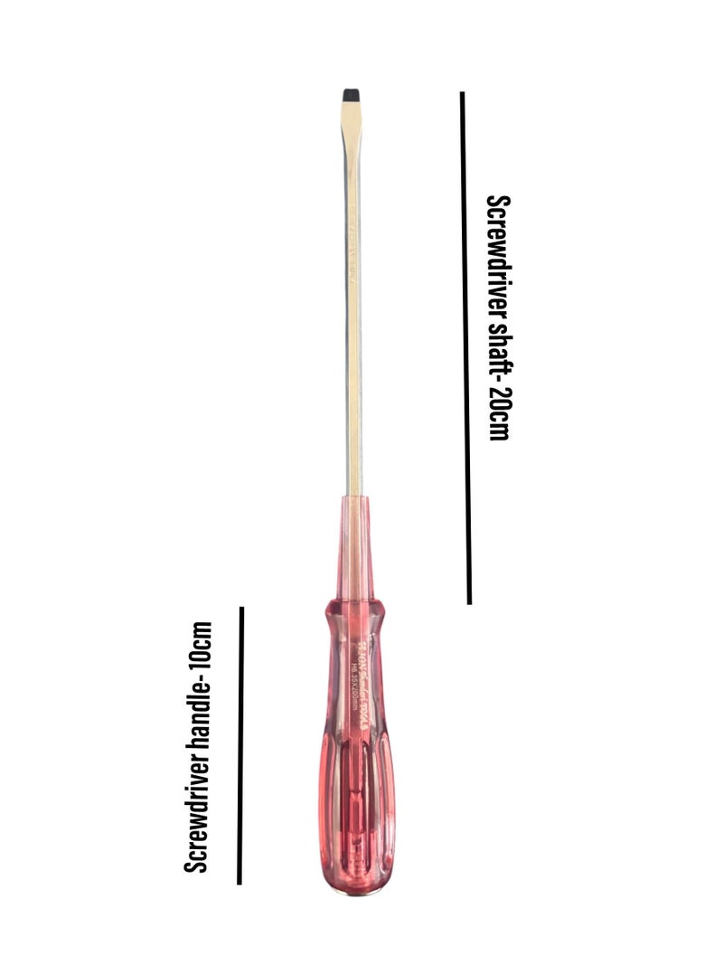 Jon Bhandari Tools 150mm, 200mm, 250mm, 300mm Hammering Screwdriver Set with Striking Head – Heavy Duty Flat Head Screwdriver for Home, Electrical, DIY & Professional Use - Image 5