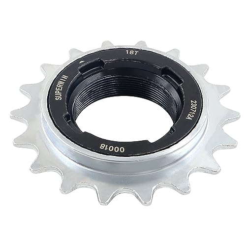 ZUKKA Single-Speed Bike Freewheel,18 Teeth Bicycle Flywheel,Compatible 1/2 x 1/8 One-Speed Cycling Replacement Accessory - Image 3