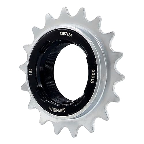 ZUKKA Single-Speed Bike Freewheel,18 Teeth Bicycle Flywheel,Compatible 1/2 x 1/8 One-Speed Cycling Replacement Accessory - Image 1
